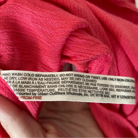 Free People Flowy Oversize Tunic Top Xs Rayon Billowy Sleeves Boho - Picture 16 of 16